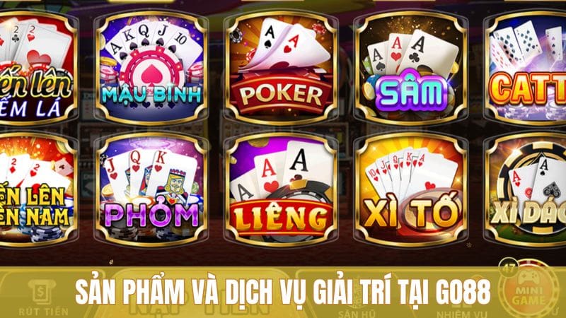 Sản phẩm và dịch vụ giải trí mà cổng game hiện đang cung cấp